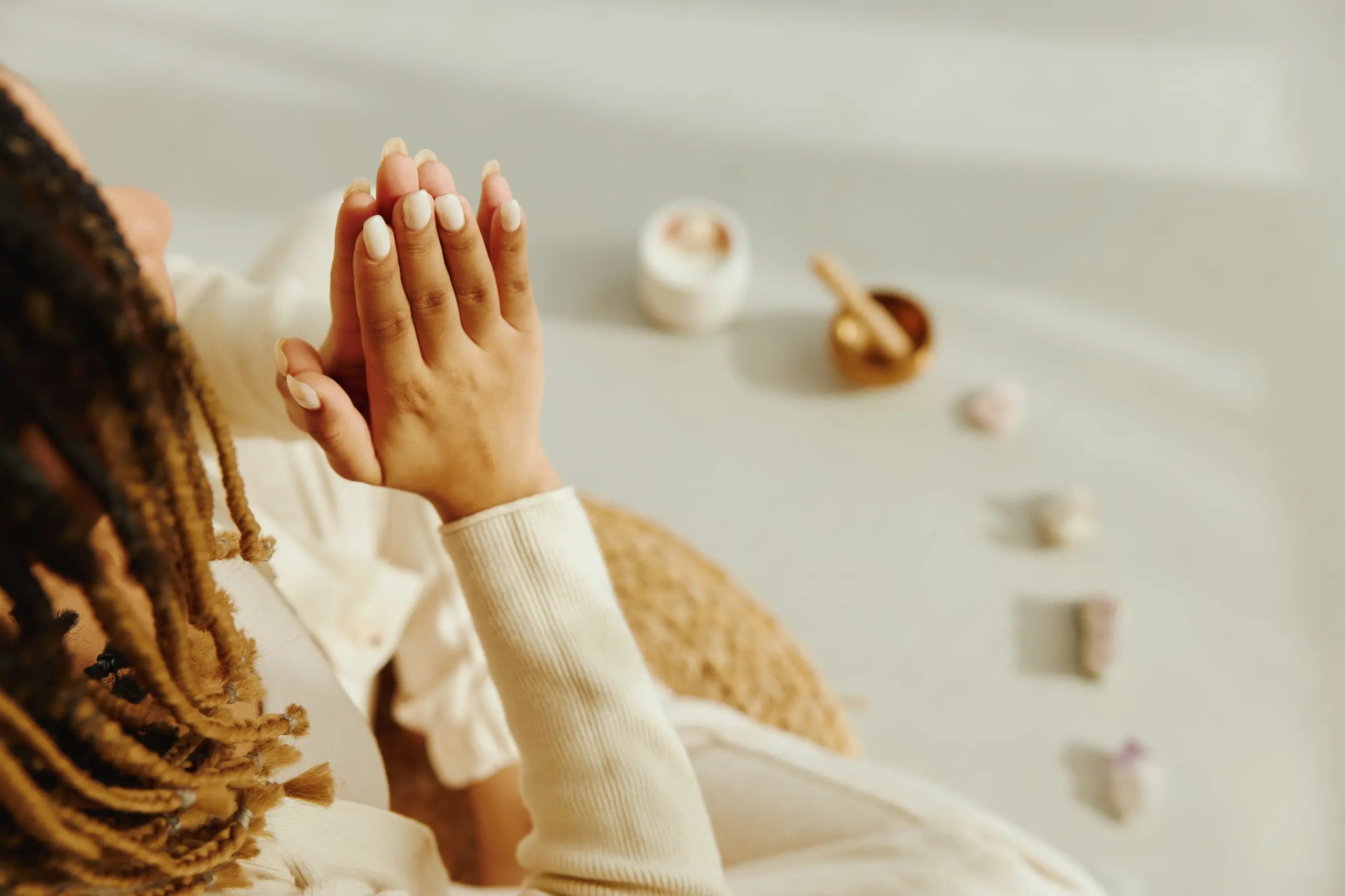 Peaceful recovery space for spiritual reflection