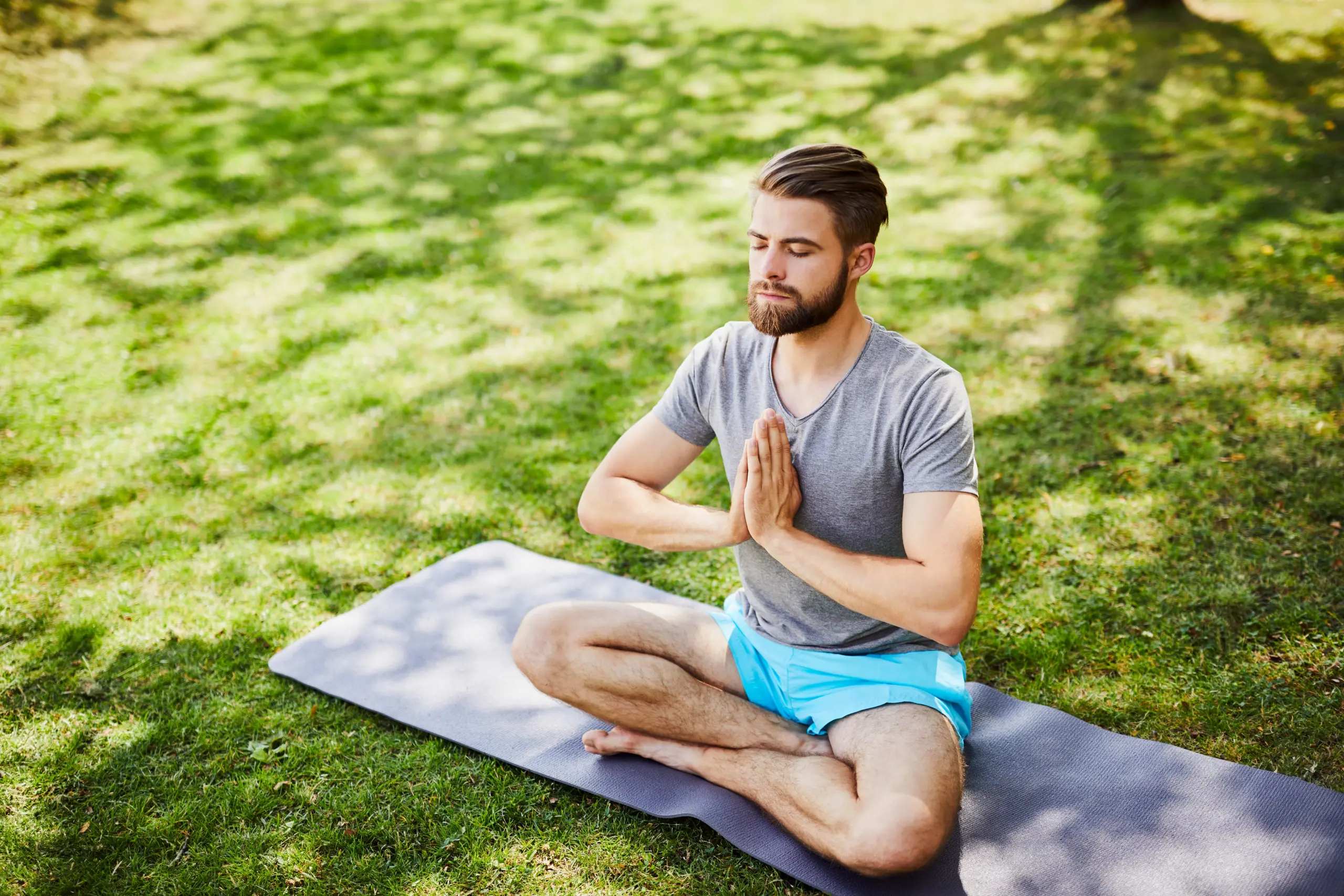 individual practicing mindfulness meditation for emotional regulation