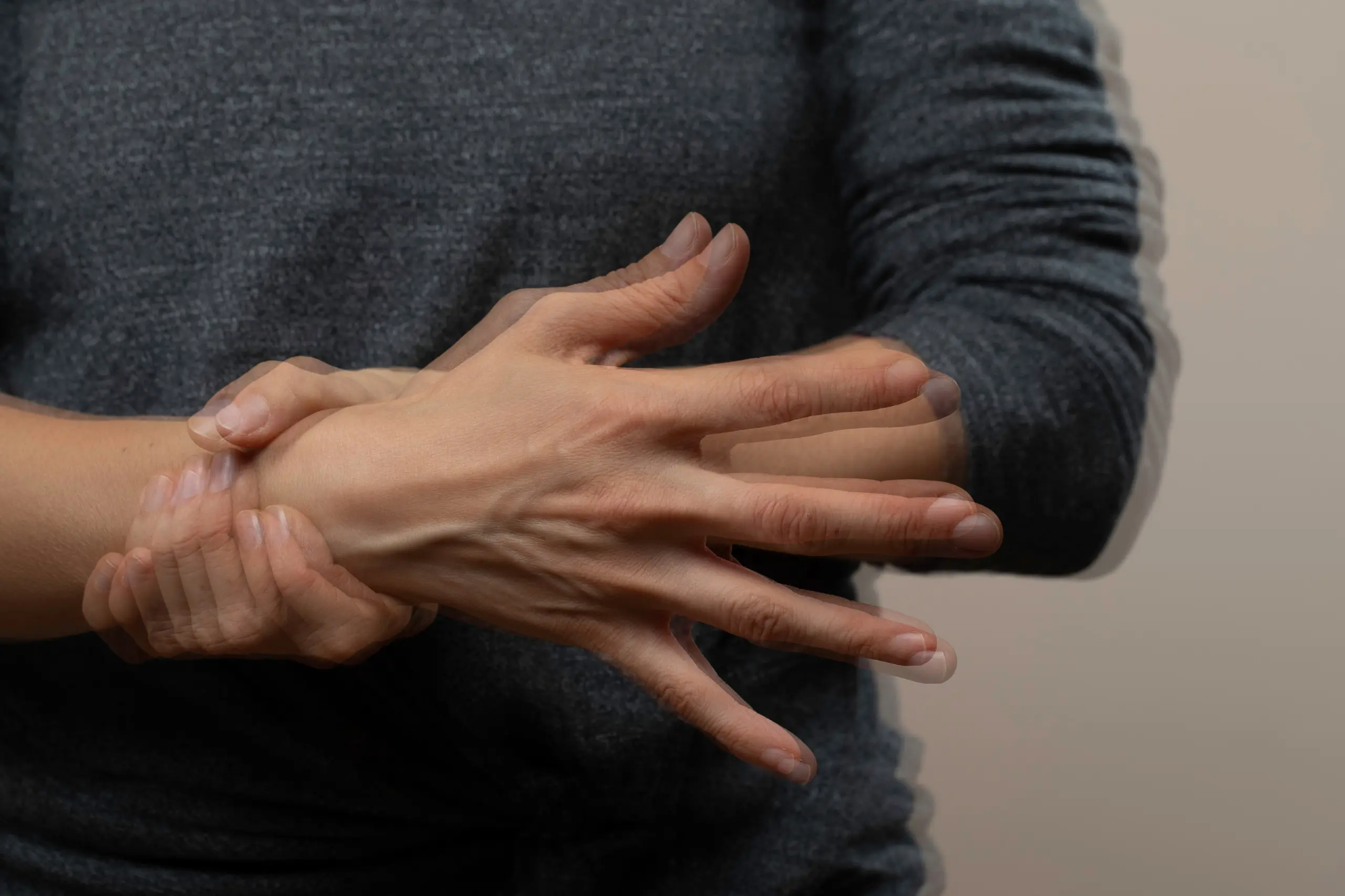 Signs of addiction include physical symptoms like tremors and physical changes