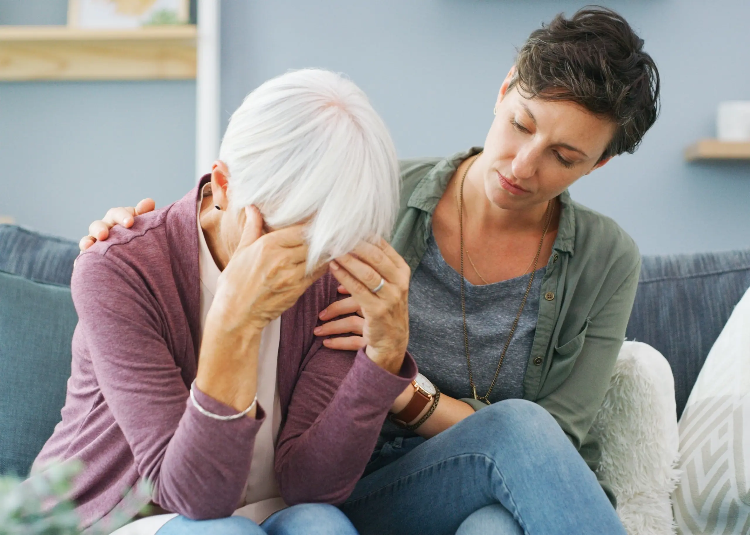 Alcohol abuse disorders illustrated by emotional strain and need for support