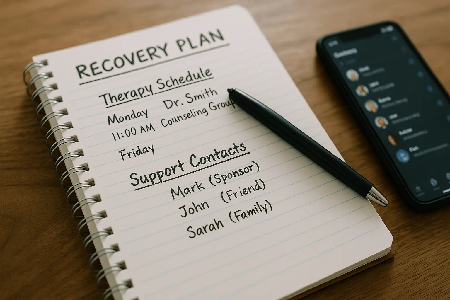 relapse during recovery plan update