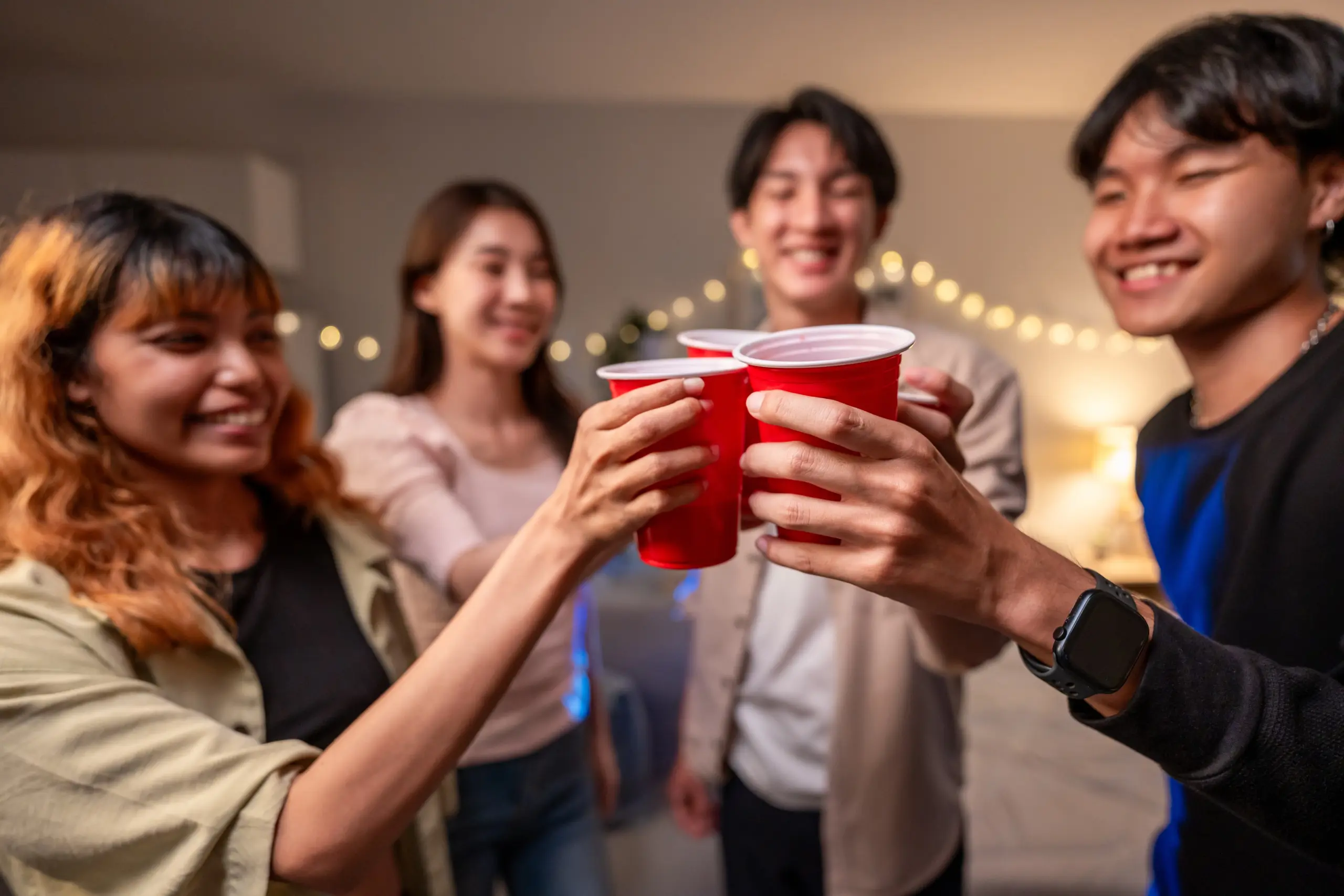 Staying sober at holiday parties with supportive friends